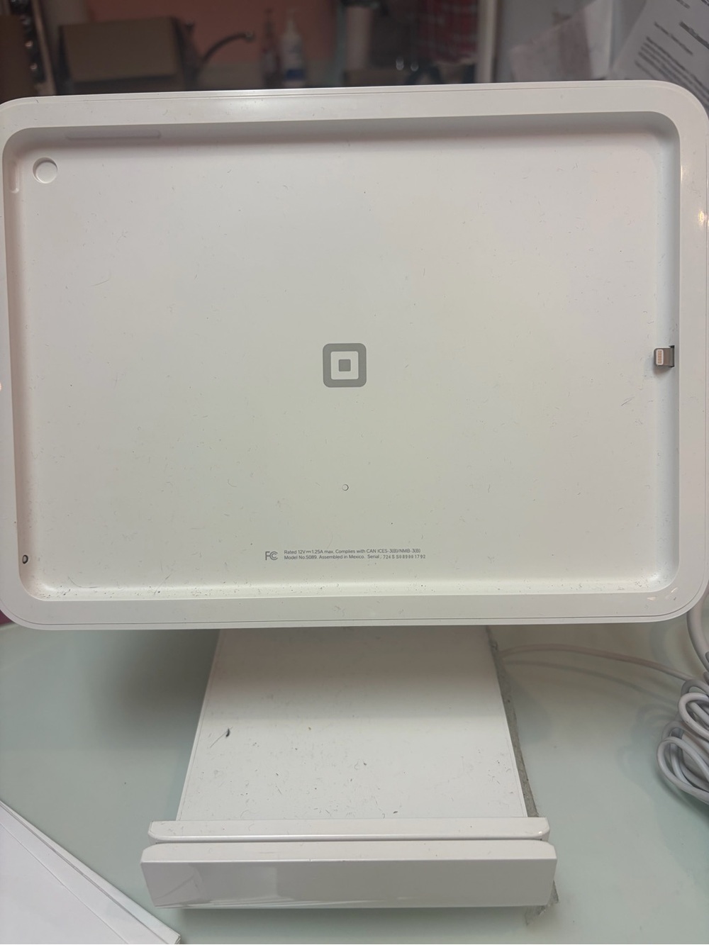 Register POS Stand - White
